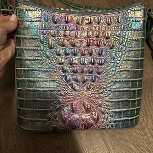 Brahmin Iridescent Croc Embossed Crossbody Bag